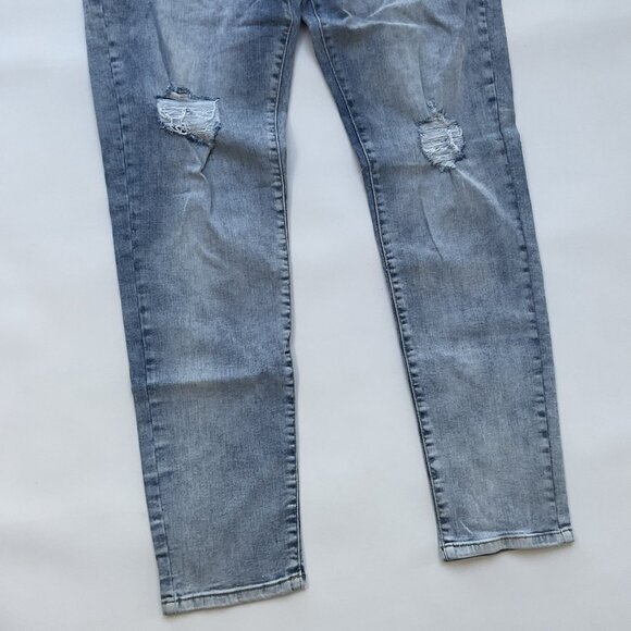 Guess Men’s Modern Skinny Jeans Destroy Stretch Denim Light Blue Size 36X32 - Picture 3 of 11